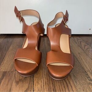 I-N-C Concepts Shoes Wedge Heel Ankle Strap 5” Size 8.5